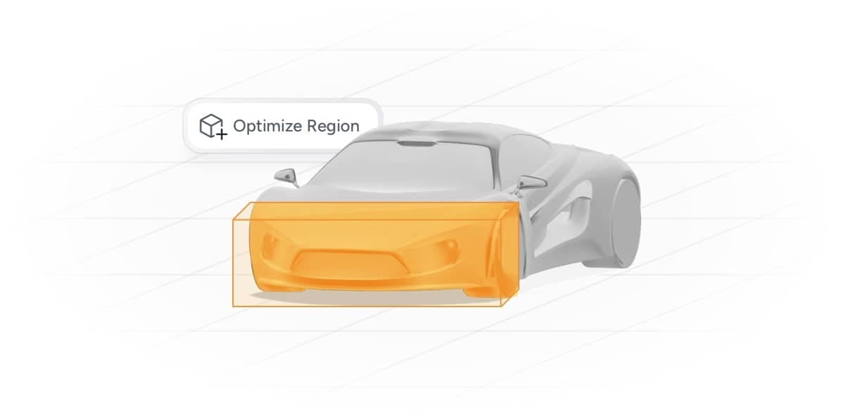 AirShaper region selection for targeted morphing