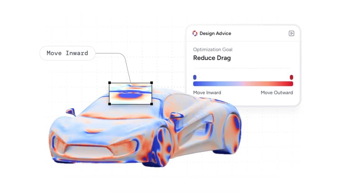AirShaper sensitivity map showing high-impact design areas