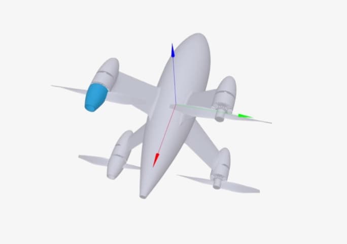 Aerodynamic forces visualization