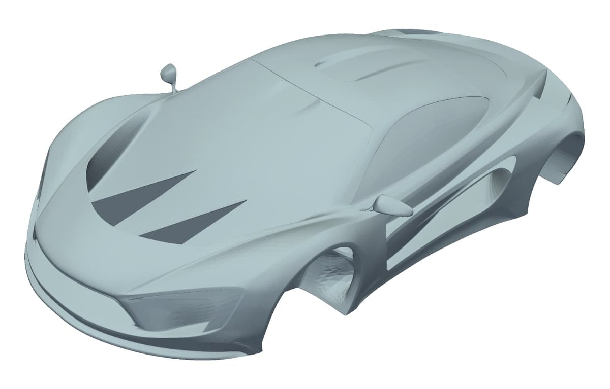 Figure 5.8: Aquilo AERO latest concept with two splitters