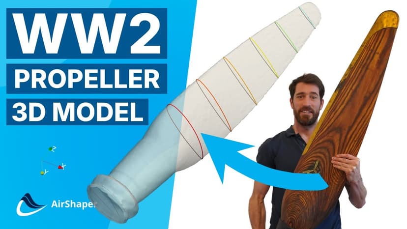 WW2 Propeller Blade: 3D Photogrammetry & Airfoil Analysis