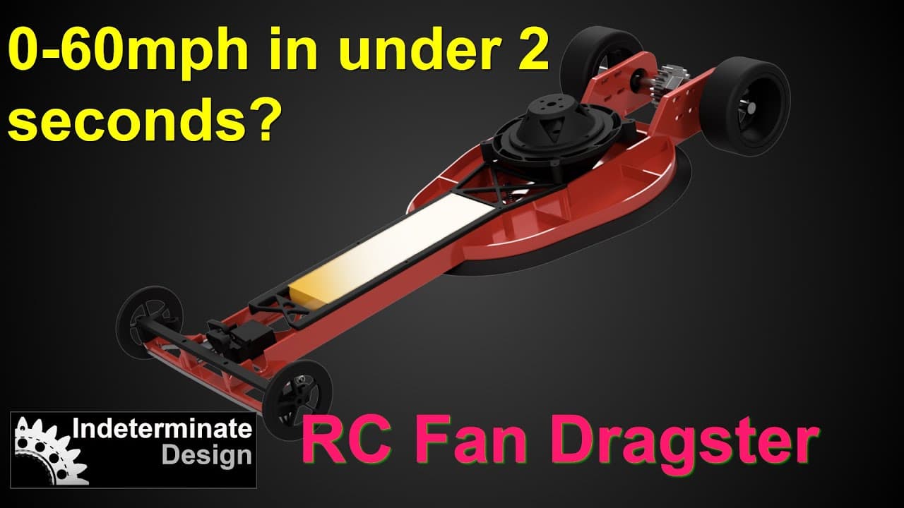 This RC Dragster Uses a Fan for INSANE Downforce & Acceleration!