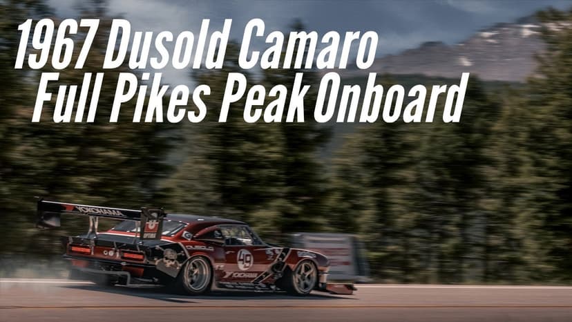 Robin Shutes 2025 Pikes Peak full on board in a rowdy 1400 HP Dusold Camaro