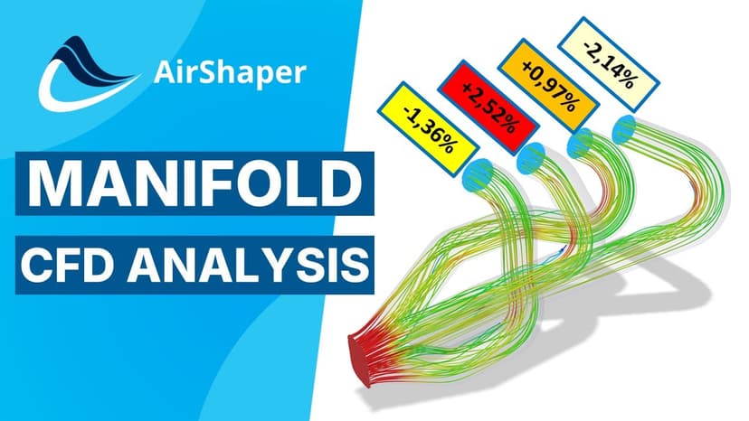 Manifold CFD analysis - Flow distribution and pressure drop