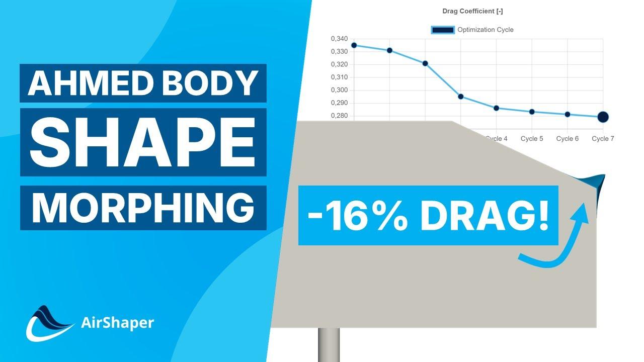 Ahmed body aerodynamic shape optimization - Reducing drag using adjoint shape optimization