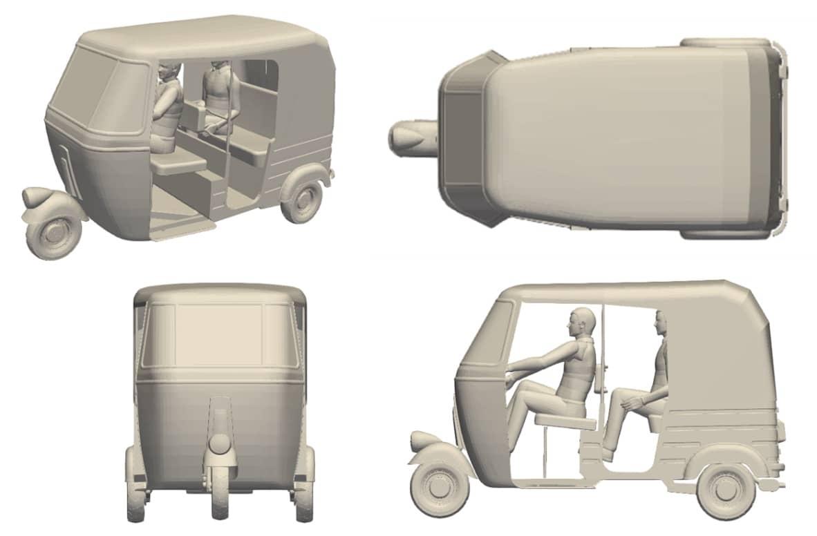 The baseline Rickshaw 3-wheeler design