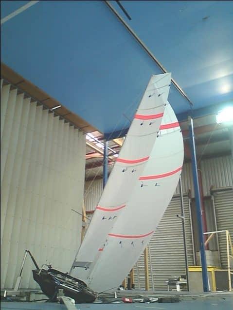Wind Tunnel Testing on a sailing boat.