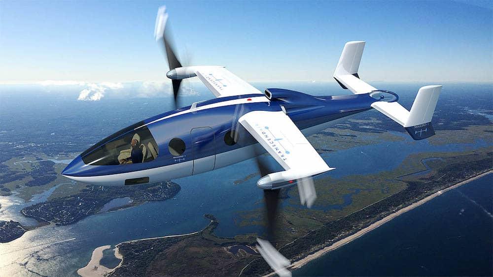 Air Vy 400 commuter aircraft concept in flight