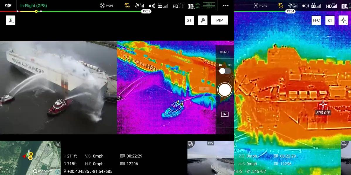 Emergency services use drones equipped with infra-red cameras to capture thermal images. CREDIT: www.dronedj.com