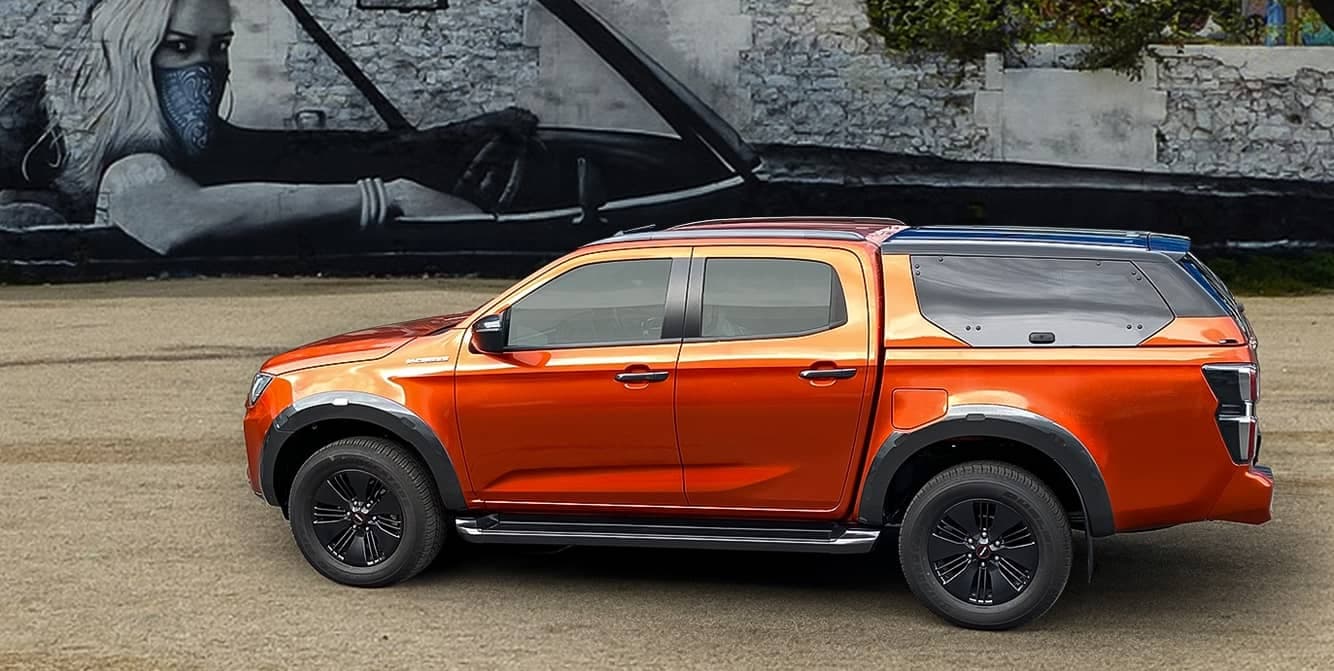 The final design of the aerodynamic Isuzu D-Max Hard Top