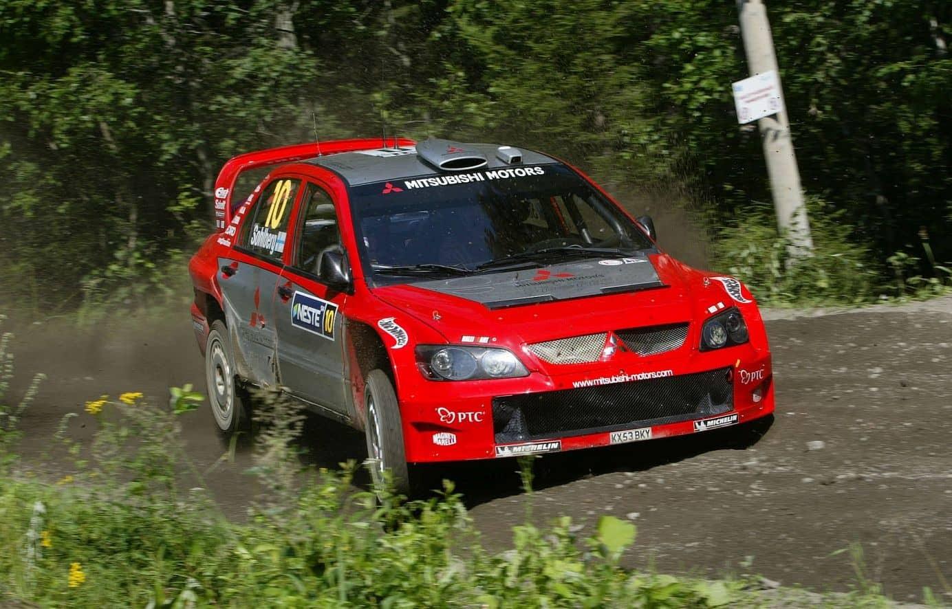 K.Sohlberg/K.Lindström, Mitsubishi Lancer WRC04, Rally Finland 2004, retired - picture by François Flamand - Mitsubishi Motorsport Corp.