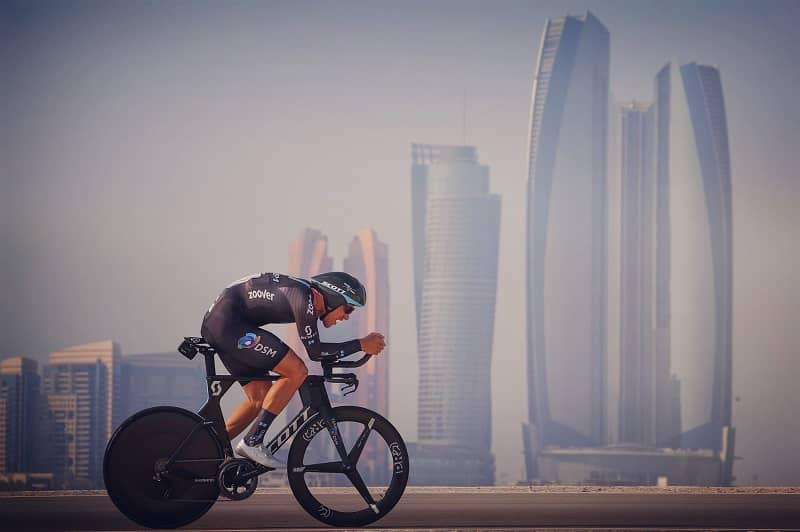 Nikias Arndt in the 2021 UAE Tour TT - image credit: Twitter @ NikiasArndt