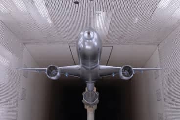 Porous walls in a transonic wind tunnel test section. CREDIT: www.ara.co.uk