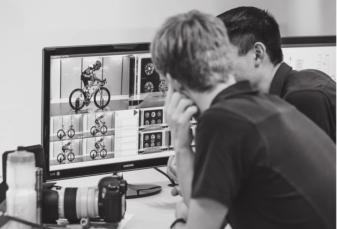 Performance monitoring during wind tunnel testing at Specialized