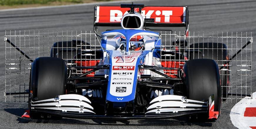 Kiel probe arrays on a Williams Formula 1 car. CREDIT: www.motorsportimages.com
