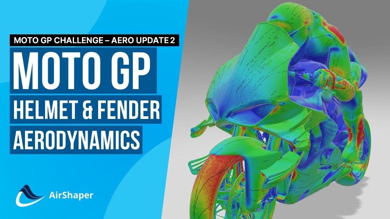 MotoGP Aerodynamics - Helmet, fender, mud guards & wings - Dotto Creations AirShaper Aero Update 2